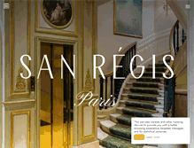 Tablet Screenshot of hotel-sanregis.fr